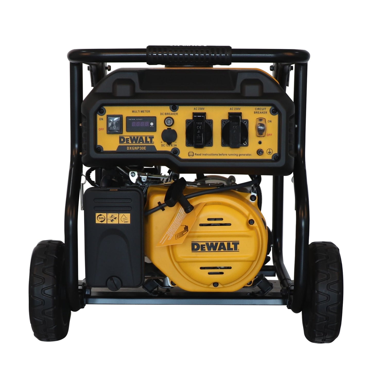 DEWALT Petrol Generator, 2700 Watts Rated Power, 20 L Fuel Tank, Manual Start, 19 Hours Run Time - DIY Store