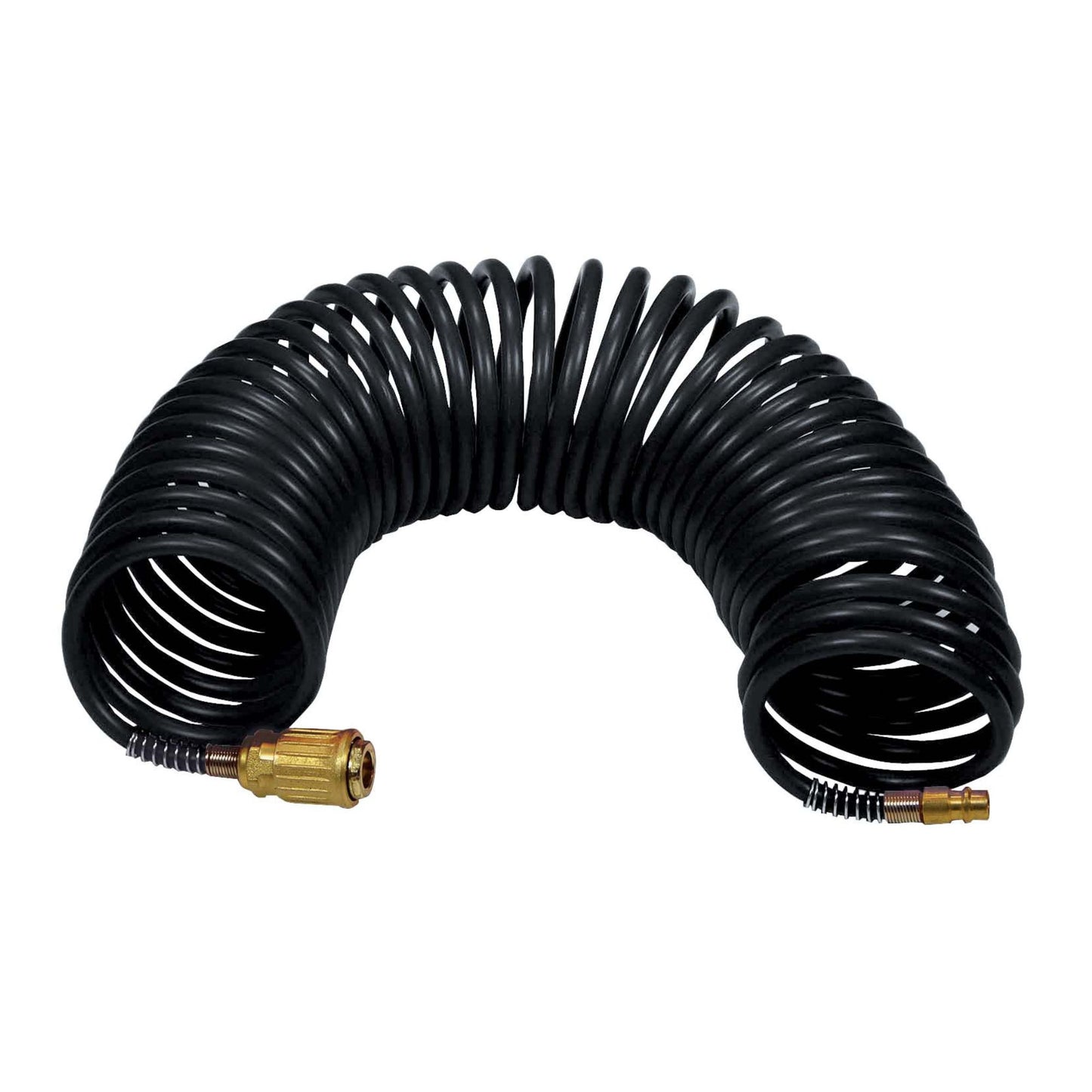 STANLEY Spiral Air Hose with Quick Connect Fittings (6x8 mm), 10m Length - DIY Store