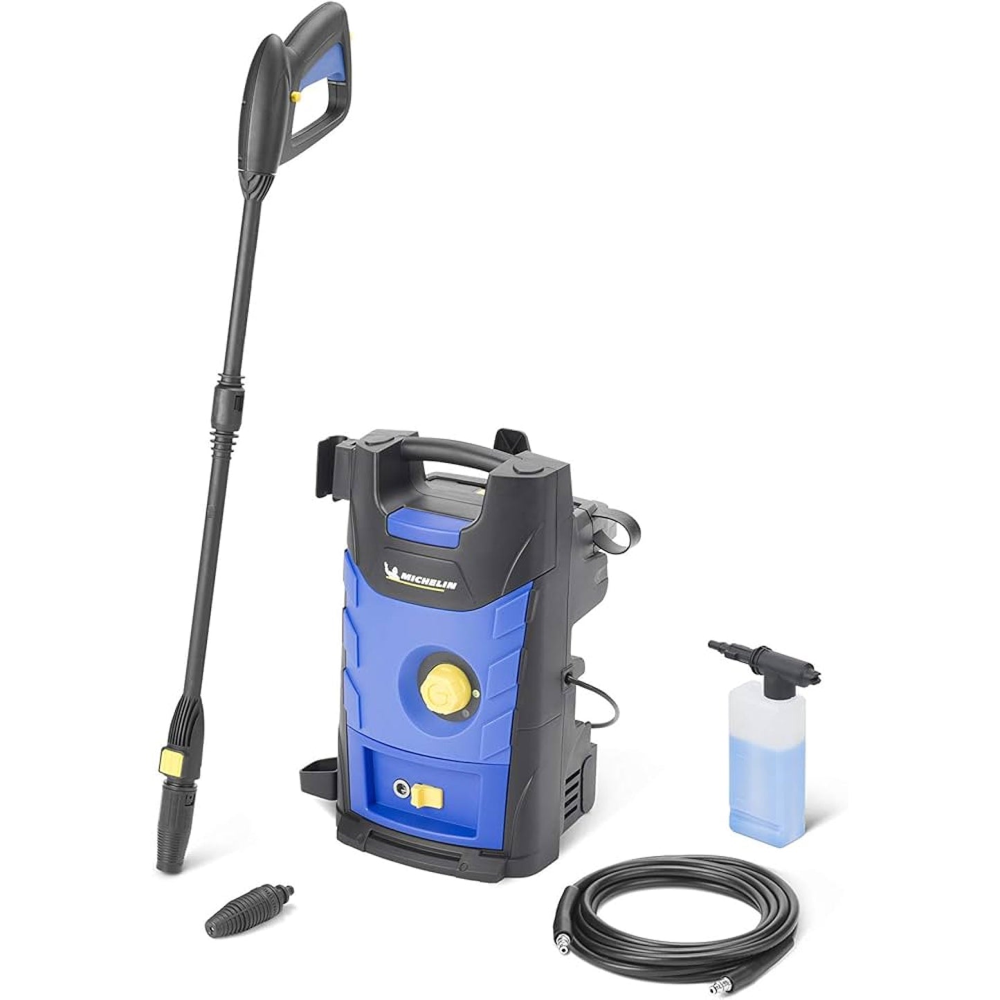 MICHELIN 125 Bar Electric Pressure Washer with 5M HP Hose & Soap Dispenser, 1600 Watt, Auto Stop and Self Priming Mode, Suitable for Car Wash, Home & Garden