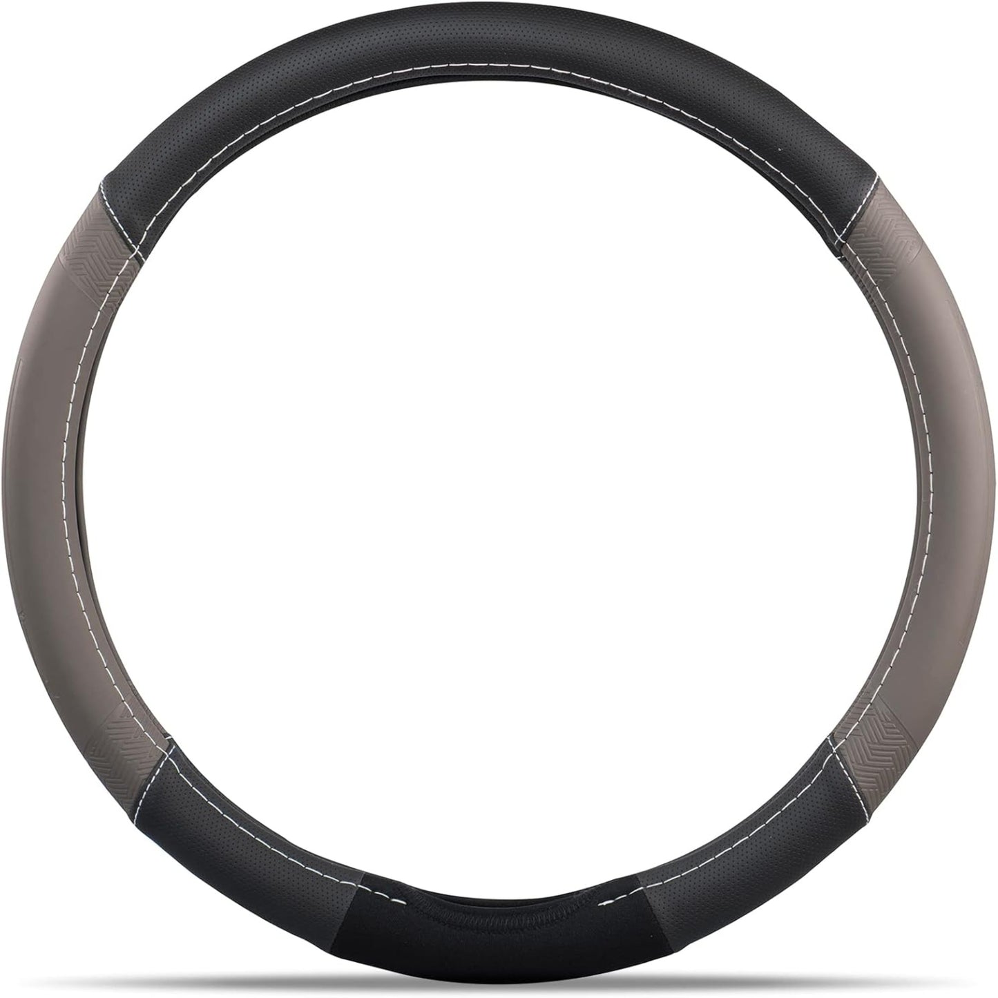 MICHELIN Premium Faux Leather Steering Wheel Cover Gray Color - W33245 - DIY Store